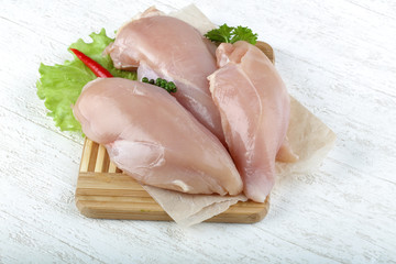 Raw chicken breast