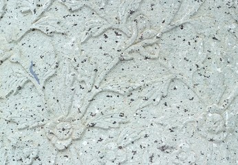 stucco design of native thai style on the Wall