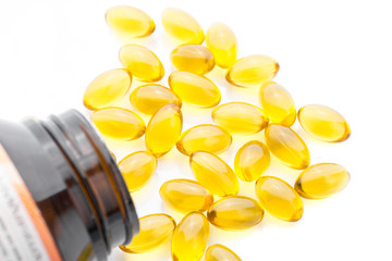 Fish oil capsule isolated
