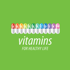 vector logo vitamins
