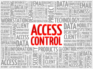 Access control word cloud concept