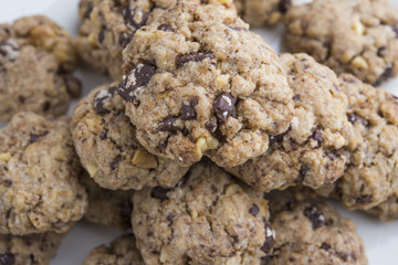 chocolate chip cookies and almond cookies