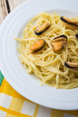 spaghetti with shrimp and mussel