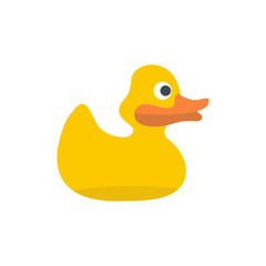Yellow duck for bath icon 