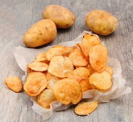 Homemade potato chips