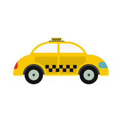 Fototapeta na wymiar Yellow taxi icon