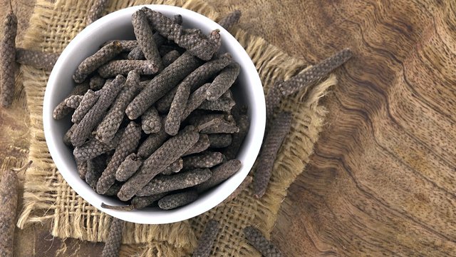 Long Pepper as seamless loopable 4K UHD footage