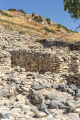 Fototapeta na wymiar Choirokoitia (Khirokitia) Neolithic Settlement of 7-4-th millennium B.C. World Heritage Site by UNESCO. Cyprus. 