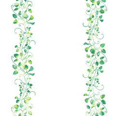 緑テクスチャ　つる植物　ライン © umiberry