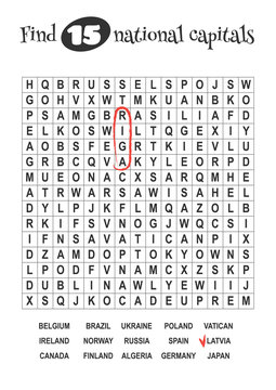 Educational Game For Kids, Word Search.