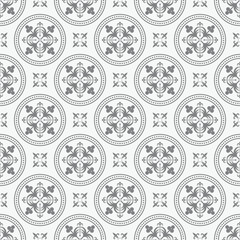 Fototapeta premium Seamless Antique Floral Elements Pattern