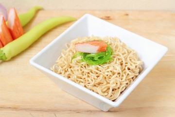 Rice Noodles with Imitation Crab Stick