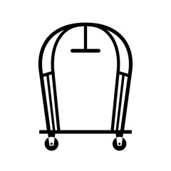 Hotel luggage cart