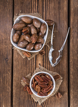 Some Pecan Nuts (selective focus)