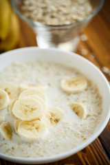 porridge with banana