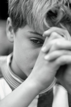 Pensive boy