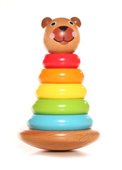 Wooden bear stacking toy