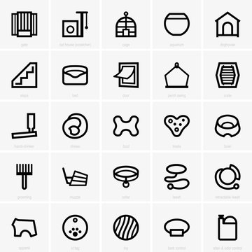 Pet store icons