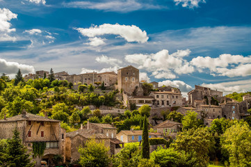 Balazuc en Ardèche, France.