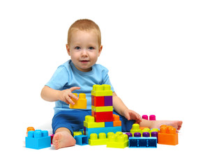 Little boy playing toy