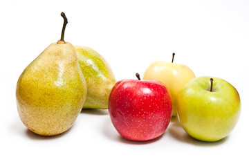 Ripe juicy fruit isolated on white background.