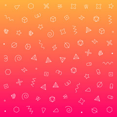 Geometric vector pattern. Vector illustration with geometric elements