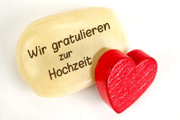 Wir gratulieren zur Hochzeit