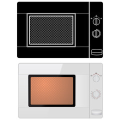 Obraz premium Microwave oven