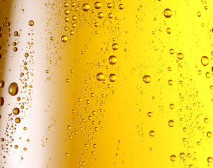 Misted glass of beer.