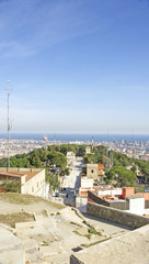 Barcelona desde los bunkers del barrio del Carmelo