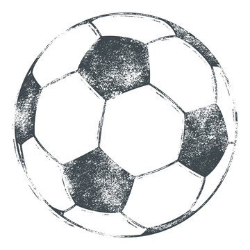 Soccer Ball / Football - Grunge Look