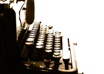 close up of Old Vintage Typewriter