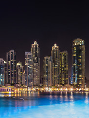 Fototapeta na wymiar Panorama of Dubai downtown