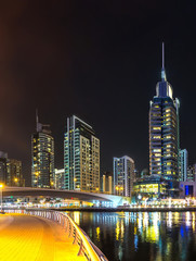 Obraz premium Panorama of Dubai marina