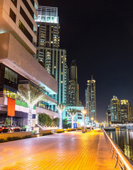 Panorama of Dubai marina