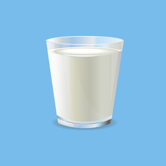 glass of milk vector