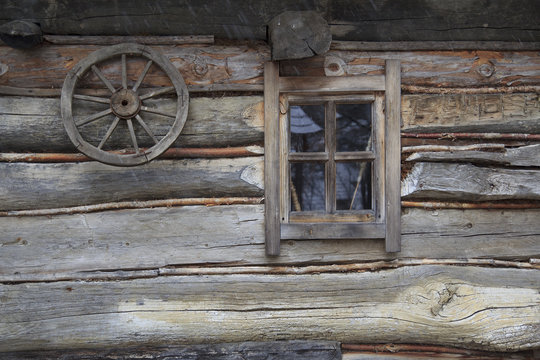 Antique Rural House Wall