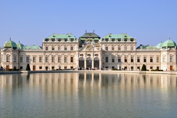 Fototapeta na wymiar Schloss Belvedere Vienna