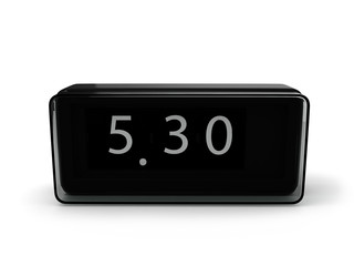 alarm clock isolated on white