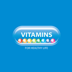 vector logo vitamins