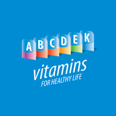 vector logo vitamins