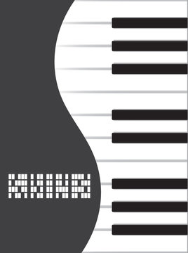 Musical background with piano