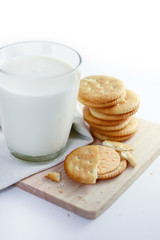 crackers cheese with milk between-meal edible
