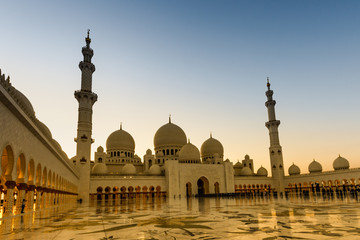 Abu Dhabi große Sheikh Zayed Moschee