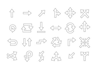 Arrow icons set