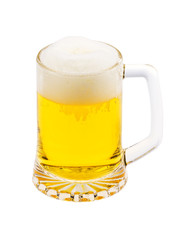 Beer glass isolated on white