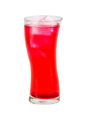 Red beverage drink isolated