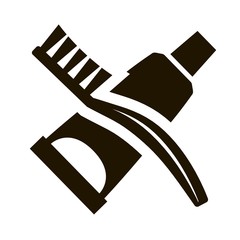 Obraz premium Toothpaste and brush