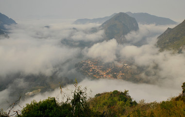 the wonderful landscape of nong khiaw in laos