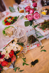 Elegant Wedding decorations with flowers